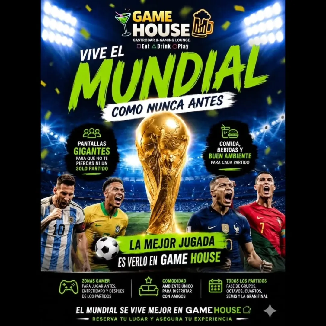 Evento en Game House: Vive el Mundial
